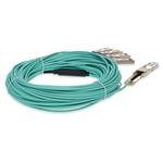 Picture of MSA and TAA 100GBase-AOC QSFP28 to 4xSFP28 Active Optical Cable (850nm, MMF, 30m)