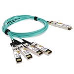 Picture of Extreme Networks® Compatible TAA 100GBase-AOC QSFP28 to 4xSFP28 Active Optical Cable (850nm, MMF, 3m)