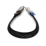 Picture of 200GBase-CU QSFP56 to QSFP56 Male to Female Direct Attach Extension Cable (Passive Twinax, 22cm, 30AWG)