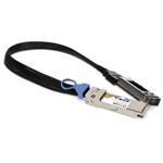 Picture of 200GBase-CU QSFP56 to QSFP56 Male to Female Direct Attach Extension Cable (Passive Twinax, 22cm, 30AWG)