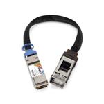Picture of 200GBase-CU QSFP56 to QSFP56 Male to Female Direct Attach Extension Cable (Passive Twinax, 22cm, 30AWG)