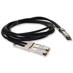 Picture of MSA and TAA Compliant 400GBase-CU QSFP-DD 400G to 2xQSFP56 200G PAM-4 Direct Attach Cable (Passive Twinax, 1m)