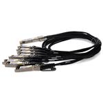 Picture of Arista Networks® Compatible TAA 200GBase-CU QSFP-DD 200G to 8xSFP28 Direct Attach Cable (Passive Twinax, 2.5m)