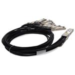 Picture of Arista Networks® Compatible TAA 200GBase-CU QSFP-DD 200G to 8xSFP28 Direct Attach Cable (Passive Twinax, 2.5m)