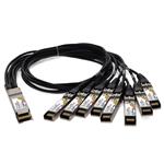 Picture of Arista Networks® Compatible TAA 200GBase-CU QSFP-DD 200G to 8xSFP28 Direct Attach Cable (Passive Twinax, 2.5m)
