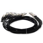 Picture of MSA and TAA Compliant 400GBase-CU QSFP-DD 400G to 8xSFP56 Direct Attach Cable (Passive Twinax, 2.5m)