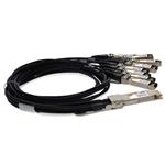 Picture of MSA and TAA Compliant 400GBase-CU QSFP-DD 400G to 8xSFP56 Direct Attach Cable (Passive Twinax, 2.5m)