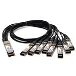 Picture of MSA and TAA Compliant 400GBase-CU QSFP-DD 400G to 8xSFP56 Direct Attach Cable (Passive Twinax, 2.5m)