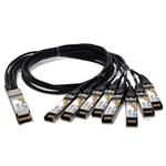 Picture of MSA and TAA Compliant 400GBase-CU QSFP-DD 400G to 8xSFP56 Direct Attach Cable (Passive Twinax, 2m)