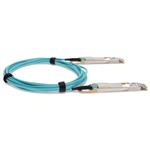 Picture of MSA and TAA Compliant 400GBase-AOC QSFP-DD to QSFP-DD Active Optical Cable (850nm, MMF, 3m)