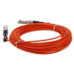 Picture of MSA and TAA Compliant 10GBase-AOC SFP+ to SFP+ Orange Active Optical Cable (850nm, MMF, 20m)