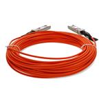 Picture of MSA and TAA Compliant 10GBase-AOC SFP+ to SFP+ Orange Active Optical Cable (850nm, MMF, 20m)