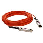 Picture of MSA and TAA Compliant 10GBase-AOC SFP+ to SFP+ Orange Active Optical Cable (850nm, MMF, 20m)