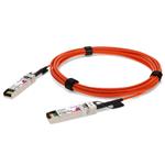 Picture of MSA and TAA Compliant 10GBase-AOC SFP+ to SFP+ Orange Active Optical Cable (850nm, MMF, 3m)