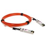 Picture of MSA and TAA Compliant 10GBase-AOC SFP+ to SFP+ Orange Active Optical Cable (850nm, MMF, 3m)