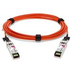 Picture of MSA and TAA Compliant 10GBase-AOC SFP+ to SFP+ Orange Active Optical Cable (850nm, MMF, 3m)
