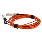 Picture of MSA and TAA Compliant 10GBase-AOC SFP+ to SFP+ OFNP (Plenum-rated) Orange Active Optical Cable (850nm, MMF, 3m)
