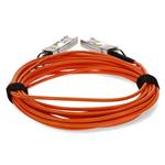 Picture of MSA and TAA Compliant 10GBase-AOC SFP+ to SFP+ OFNP (Plenum-rated) Orange Active Optical Cable (850nm, MMF, 3m)