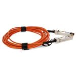 Picture of MSA and TAA Compliant 10GBase-AOC SFP+ to SFP+ OFNP (Plenum-rated) Orange Active Optical Cable (850nm, MMF, 3m)