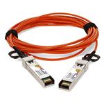 Picture of MSA and TAA Compliant 10GBase-AOC SFP+ to SFP+ OFNP (Plenum-rated) Orange Active Optical Cable (850nm, MMF, 4m)