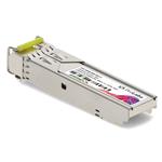 Picture of MSA and TAA 10GBase-BX SFP+ Transceiver (SMF, 1550nmTx/1490nmRx, 80km, LC, DOM, -40 to 85C)