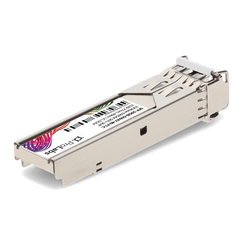 Picture of Fortinet® Compatible TAA 10GBase-DWDM SFP+ Transceiver C-Band 100GHz (SMF, 1539.77nm, 40km, LC, DOM)