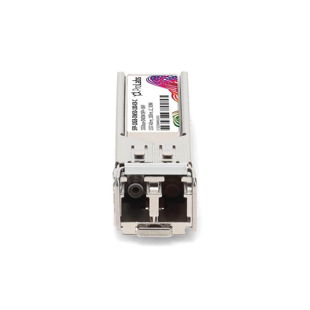 Picture of Extreme Networks® Compatible TAA 10GBase-DWDM SFP+ Transceiver C-Band 100GHz (SMF, 1537.40nm, 100km, LC, DOM)