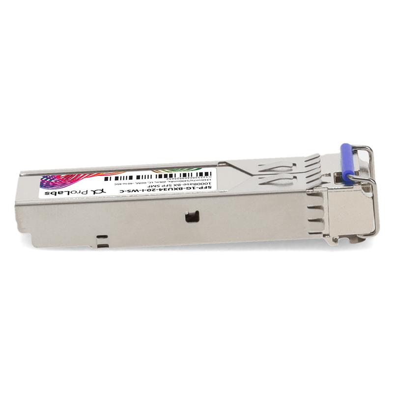 Picture of Waystream® PacketFront Compatible TAA 1000Base-BX SFP Transceiver (SMF, 1310nmTx/1490nmRx, 20km, LC, DOM, -40 to 85C)