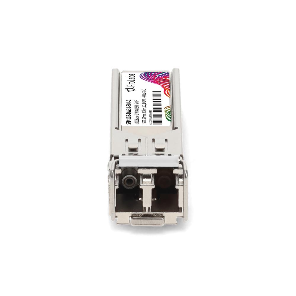 Picture of MSA and TAA 1000Base-DWDM SFP Transceiver C-Band 100GHz (SMF, 1552.52nm, 80km, LC, DOM, -40 to 85C)