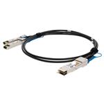 Picture of Solarflare® SOLR-QSFP2SFP-1MP Compatible TAA Compliant 20GBase-CU QSFP+ to 2xSFP+ Direct Attach Cable (Passive Twinax, 1m)