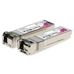 Picture of 1 Pair of Ubiquiti® UF-SM-10G-S Compatible TAA 10GBase-BX SFP+ Transceiver (SMF, 1270nmTx/1330nmRx and 1330nmTx/1270nmRx, 10km, LC, DOM)