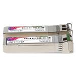 Picture of 1 Pair of Ubiquiti® UF-SM-10G-S Compatible TAA 10GBase-BX SFP+ Transceiver (SMF, 1270nmTx/1330nmRx and 1330nmTx/1270nmRx, 10km, LC, DOM)