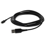Picture of 1m (3.3ft) USB A 2.0 Male to Lightning Male Sync and Charge Black Cable