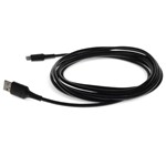 Picture of 1m (3.3ft) USB A 2.0 Male to Lightning Male Sync and Charge Black Cable