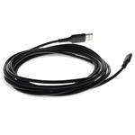 Picture of 1m (3.3ft) USB A 2.0 Male to Lightning Male Sync and Charge Black Cable