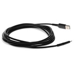 Picture of 1m (3.3ft) USB A 2.0 Male to Lightning Male Sync and Charge Black Cable