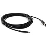 Picture of 1m (3.3ft) USB A 2.0 Male to Lightning Male Sync and Charge Black Cable