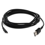 Picture of 1m (3.3ft) USB A 2.0 Male to Lightning Male Sync and Charge Black Cable