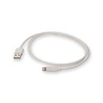 Picture of Apple Computer® MD818AM/A Compatible 1.0m (3.3ft) USB A 2.0 Male to Lightning Male White Cable