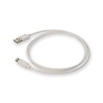 Picture of Apple Computer® MD818AM/A Compatible 1.0m (3.3ft) USB A 2.0 Male to Lightning Male White Cable