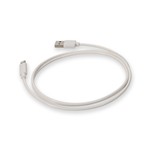 Picture of Apple Computer® MD818AM/A Compatible 1.0m (3.3ft) USB A 2.0 Male to Lightning Male White Cable