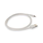 Picture of Apple Computer® MD818AM/A Compatible 1.0m (3.3ft) USB A 2.0 Male to Lightning Male White Cable