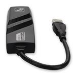 Picture of USB A 3.0 Male to RJ-45 Female Gray & Black Adapter