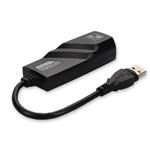 Picture of USB A 3.0 Male to RJ-45 Female Gray & Black Adapter