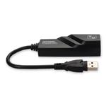 Picture of USB A 3.0 Male to RJ-45 Female Gray & Black Adapter