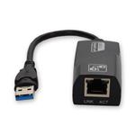 Picture of USB A 3.0 Male to RJ-45 Female Gray & Black Adapter