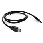 Picture of 10ft USB a 3.0 Male to Female Black Cable