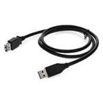 Picture of 6ft USB A 3.0 Male to USB A 3.0 Female Black Extension Cable