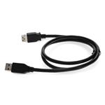 Picture of 6ft USB A 3.0 Male to USB A 3.0 Female Black Extension Cable