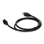 Picture of 6ft USB A 3.0 Male to USB A 3.0 Female Black Extension Cable